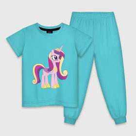Детская пижама хлопок с принтом Принцесса Каденс в Кировске, 100% хлопок |  брюки и футболка прямого кроя, без карманов, на брюках мягкая резинка на поясе и по низу штанин
 | Тематика изображения на принте: my little pony | каденс | мой маленький пони | пони