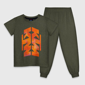 Детская пижама хлопок с принтом KTM | КТМ в Кировске, 100% хлопок |  брюки и футболка прямого кроя, без карманов, на брюках мягкая резинка на поясе и по низу штанин
 | 