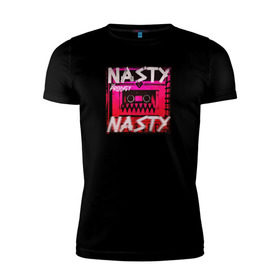 Мужская футболка премиум с принтом The Prodigy Nasty в Кировске, 92% хлопок, 8% лайкра | приталенный силуэт, круглый вырез ворота, длина до линии бедра, короткий рукав | 
