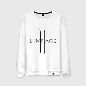 Мужской свитшот хлопок с принтом Lineage logo в Кировске, 100% хлопок |  | lineage | logo | игра | логотип