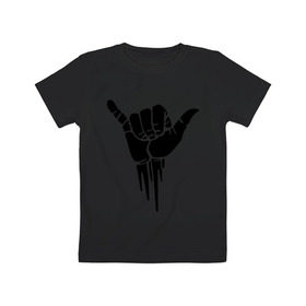Детская футболка хлопок с принтом Жест рукой в Кировске, 100% хлопок | круглый вырез горловины, полуприлегающий силуэт, длина до линии бедер | Тематика изображения на принте: жест | рука