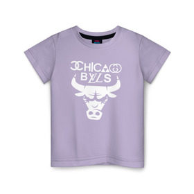 Детская футболка хлопок с принтом Chicago Bulls fun logo в Кировске, 100% хлопок | круглый вырез горловины, полуприлегающий силуэт, длина до линии бедер | chicago bulls | антибрэнд