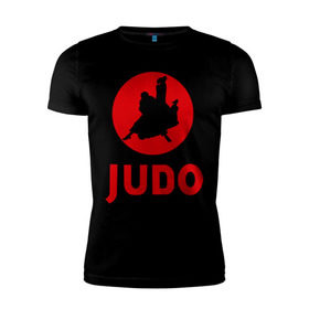 Мужская футболка премиум с принтом Judo в Кировске, 92% хлопок, 8% лайкра | приталенный силуэт, круглый вырез ворота, длина до линии бедра, короткий рукав | дзюдо