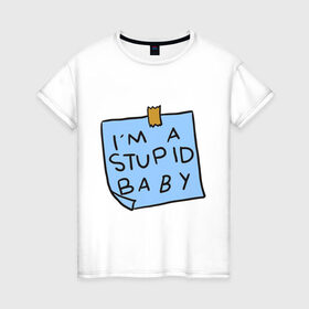 Женская футболка хлопок с принтом MAGGY SIMPSON NOTE в Кировске, 100% хлопок | прямой крой, круглый вырез горловины, длина до линии бедер, слегка спущенное плечо | 