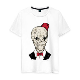 Мужская футболка хлопок с принтом Тишина в Кировске, 100% хлопок | прямой крой, круглый вырез горловины, длина до линии бедер, слегка спущенное плечо. | зомби