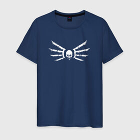 Мужская футболка хлопок с принтом Strogg logo в Кировске, 100% хлопок | прямой крой, круглый вырез горловины, длина до линии бедер, слегка спущенное плечо. | quake | strogg | логотип строггов