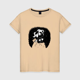 Женская футболка хлопок с принтом Luna (Time out) в Кировске, 100% хлопок | прямой крой, круглый вырез горловины, длина до линии бедер, слегка спущенное плечо | mlp | out | pony | time | время | вышло | луна | пони