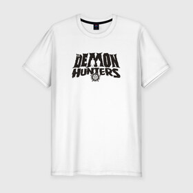 Мужская футболка премиум с принтом Demon Hunters в Кировске, 92% хлопок, 8% лайкра | приталенный силуэт, круглый вырез ворота, длина до линии бедра, короткий рукав | дин | сериал | супернатурал