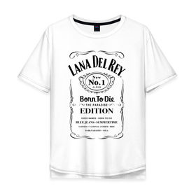 Мужская футболка хлопок Oversize с принтом Lana Del Ray в Кировске, 100% хлопок | свободный крой, круглый ворот, “спинка” длиннее передней части | lana del ray born to die