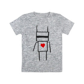 Детская футболка хлопок с принтом Chappie в Кировске, 100% хлопок | круглый вырез горловины, полуприлегающий силуэт, длина до линии бедер | die antwoord