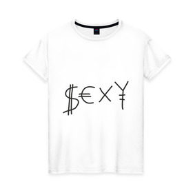 Женская футболка хлопок с принтом Секси (футболка ЙоЛанди) в Кировске, 100% хлопок | прямой крой, круглый вырез горловины, длина до линии бедер, слегка спущенное плечо | die antwoord