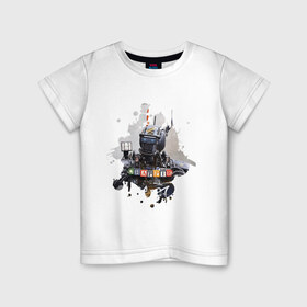 Детская футболка хлопок с принтом Чаппи в Кировске, 100% хлопок | круглый вырез горловины, полуприлегающий силуэт, длина до линии бедер | Тематика изображения на принте: 