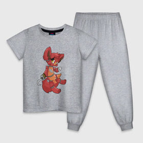 Детская пижама хлопок с принтом Foxy fnaf в Кировске, 100% хлопок |  брюки и футболка прямого кроя, без карманов, на брюках мягкая резинка на поясе и по низу штанин
 | Тематика изображения на принте: @