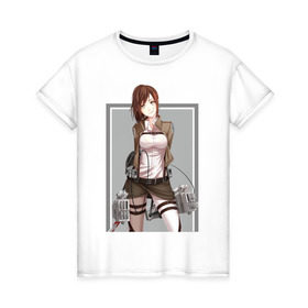 Женская футболка хлопок с принтом Саша Браус в Кировске, 100% хлопок | прямой крой, круглый вырез горловины, длина до линии бедер, слегка спущенное плечо | титан