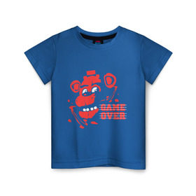 Детская футболка хлопок с принтом Five Nights At Freddy`s в Кировске, 100% хлопок | круглый вырез горловины, полуприлегающий силуэт, длина до линии бедер | five nights at freddys | fnaf | freddy | game over | игры | медведь | мишка | фнаф | фредди