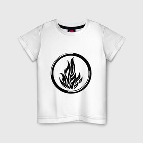 Детская футболка хлопок с принтом Дивергент в Кировске, 100% хлопок | круглый вырез горловины, полуприлегающий силуэт, длина до линии бедер | divergent | бесстрашие