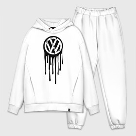 Мужской костюм хлопок OVERSIZE с принтом Volkswagen в Кировске,  |  | logo | volkswagen | логотип | фольцваген