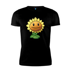 Мужская футболка премиум с принтом Plants Vs Zombies в Кировске, 92% хлопок, 8% лайкра | приталенный силуэт, круглый вырез ворота, длина до линии бедра, короткий рукав | растения против зомби