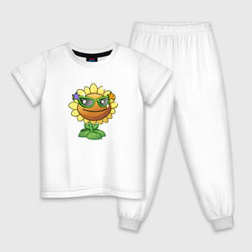 Детская пижама хлопок с принтом Plants vs Zombies в Кировске, 100% хлопок |  брюки и футболка прямого кроя, без карманов, на брюках мягкая резинка на поясе и по низу штанин
 | @