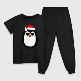 Детская пижама хлопок с принтом Крутой пингвин дед мороз в Кировске, 100% хлопок |  брюки и футболка прямого кроя, без карманов, на брюках мягкая резинка на поясе и по низу штанин
 | крутой пингвин дед морозкрутой пингвин дед мороз новый год