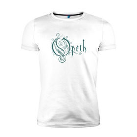 Мужская футболка премиум с принтом Opeth в Кировске, 92% хлопок, 8% лайкра | приталенный силуэт, круглый вырез ворота, длина до линии бедра, короткий рукав | gothic | music | opeth | opeth лого группыdoom | дум | музыка
