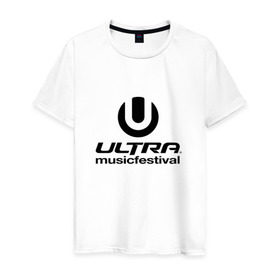 Мужская футболка хлопок с принтом Ultra Music Festival в Кировске, 100% хлопок | прямой крой, круглый вырез горловины, длина до линии бедер, слегка спущенное плечо. | Тематика изображения на принте: house | rave | ultra music festival | umf