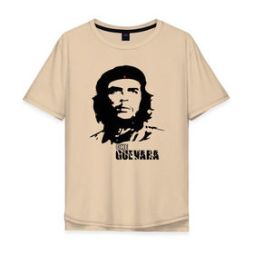 Мужская футболка хлопок Oversize с принтом Эрнесто Че гевара в Кировске, 100% хлопок | свободный крой, круглый ворот, “спинка” длиннее передней части | che guevara | революционер