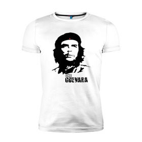 Мужская футболка премиум с принтом Эрнесто Че гевара в Кировске, 92% хлопок, 8% лайкра | приталенный силуэт, круглый вырез ворота, длина до линии бедра, короткий рукав | che guevara | революционер