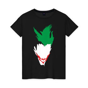 Женская футболка хлопок с принтом Joker в Кировске, 100% хлопок | прямой крой, круглый вырез горловины, длина до линии бедер, слегка спущенное плечо | joker | джокер