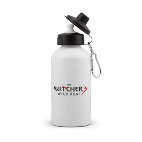 Бутылка спортивная с принтом The Witcher 3 в Кировске, металл | емкость — 500 мл, в комплекте две пластиковые крышки и карабин для крепления | ведьмак