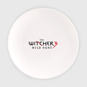 Тарелка с принтом The Witcher 3 в Кировске, фарфор | диаметр - 210 мм
диаметр для нанесения принта - 120 мм | ведьмак