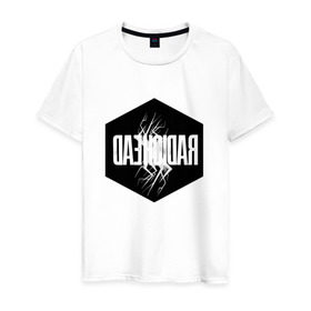 Мужская футболка хлопок с принтом Radiohead в Кировске, 100% хлопок | прямой крой, круглый вырез горловины, длина до линии бедер, слегка спущенное плечо. | creep | emi | radiohead | rok