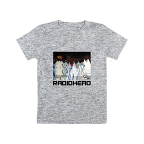 Детская футболка хлопок с принтом Radiohead в Кировске, 100% хлопок | круглый вырез горловины, полуприлегающий силуэт, длина до линии бедер | Тематика изображения на принте: creep | emi | radiohead | rok
