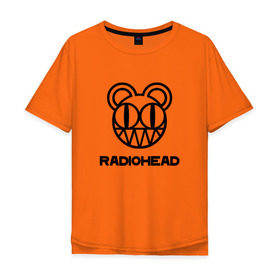 Мужская футболка хлопок Oversize с принтом Radiohead в Кировске, 100% хлопок | свободный крой, круглый ворот, “спинка” длиннее передней части | creep | emi | radiohead | rok