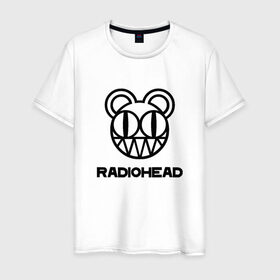 Мужская футболка хлопок с принтом Radiohead в Кировске, 100% хлопок | прямой крой, круглый вырез горловины, длина до линии бедер, слегка спущенное плечо. | creep | emi | radiohead | rok