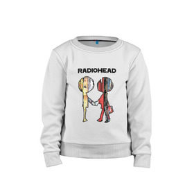 Детский свитшот хлопок с принтом Radiohead в Кировске, 100% хлопок | круглый вырез горловины, эластичные манжеты, пояс и воротник | Тематика изображения на принте: creep | emi | radiohead | rok