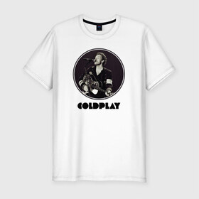 Мужская футболка премиум с принтом Coldplay в Кировске, 92% хлопок, 8% лайкра | приталенный силуэт, круглый вырез ворота, длина до линии бедра, короткий рукав | coldplay | ghost stories | mylo xyloto | parachutes