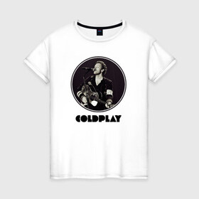 Женская футболка хлопок с принтом Coldplay в Кировске, 100% хлопок | прямой крой, круглый вырез горловины, длина до линии бедер, слегка спущенное плечо | coldplay | ghost stories | mylo xyloto | parachutes