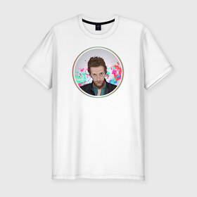 Мужская футболка премиум с принтом Coldplay в Кировске, 92% хлопок, 8% лайкра | приталенный силуэт, круглый вырез ворота, длина до линии бедра, короткий рукав | 
