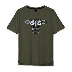 Мужская футболка хлопок Oversize с принтом Endoskeleton FNAF в Кировске, 100% хлопок | свободный крой, круглый ворот, “спинка” длиннее передней части | endoskeleton | fnaf | фнаф