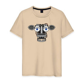 Мужская футболка хлопок с принтом Endoskeleton FNAF в Кировске, 100% хлопок | прямой крой, круглый вырез горловины, длина до линии бедер, слегка спущенное плечо. | endoskeleton | fnaf | фнаф