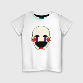 Детская футболка хлопок с принтом Puppet FNAF Марионетка в Кировске, 100% хлопок | круглый вырез горловины, полуприлегающий силуэт, длина до линии бедер | fnaf | puppet | фнаф