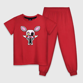 Детская пижама хлопок с принтом Mangle FNAF в Кировске, 100% хлопок |  брюки и футболка прямого кроя, без карманов, на брюках мягкая резинка на поясе и по низу штанин
 | fnaf | mangle | фнаф