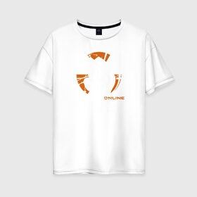 Женская футболка хлопок Oversize с принтом Stalker в Кировске, 100% хлопок | свободный крой, круглый ворот, спущенный рукав, длина до линии бедер
 | shooter | stalker | радиация | шутер