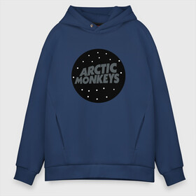 Мужское худи Oversize хлопок с принтом Arctic Monkeys в Кировске, френч-терри — 70% хлопок, 30% полиэстер. Мягкий теплый начес внутри —100% хлопок | боковые карманы, эластичные манжеты и нижняя кромка, капюшон на магнитной кнопке | arctic monkeys  британская инди рок группаmonkeys | джейм кук