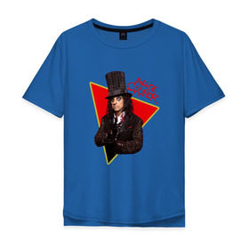 Мужская футболка хлопок Oversize с принтом Alice Cooper в Кировске, 100% хлопок | свободный крой, круглый ворот, “спинка” длиннее передней части | alice cooper | metal | rock | метал | рок | рок музыка | элис купер
