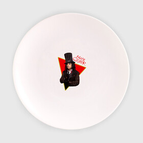 Тарелка с принтом Alice Cooper в Кировске, фарфор | диаметр - 210 мм
диаметр для нанесения принта - 120 мм | Тематика изображения на принте: alice cooper | metal | rock | метал | рок | рок музыка | элис купер