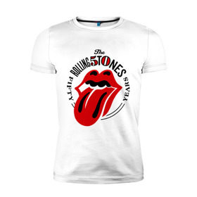 Мужская футболка премиум с принтом Rolling Stones в Кировске, 92% хлопок, 8% лайкра | приталенный силуэт, круглый вырез ворота, длина до линии бедра, короткий рукав | rolling stones