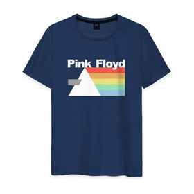 Мужская футболка хлопок с принтом Pink Floyd в Кировске, 100% хлопок | прямой крой, круглый вырез горловины, длина до линии бедер, слегка спущенное плечо. | pank | rok | пинк флойд)