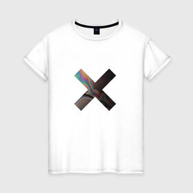 Женская футболка хлопок с принтом логотип the xx в Кировске, 100% хлопок | прямой крой, круглый вырез горловины, длина до линии бедер, слегка спущенное плечо | @